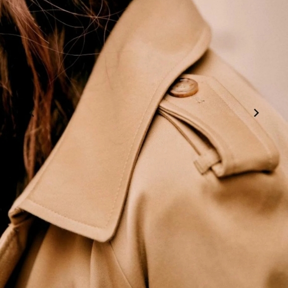 Imported Sezane Scott trench coat camel NEW - Picture 5 of 16